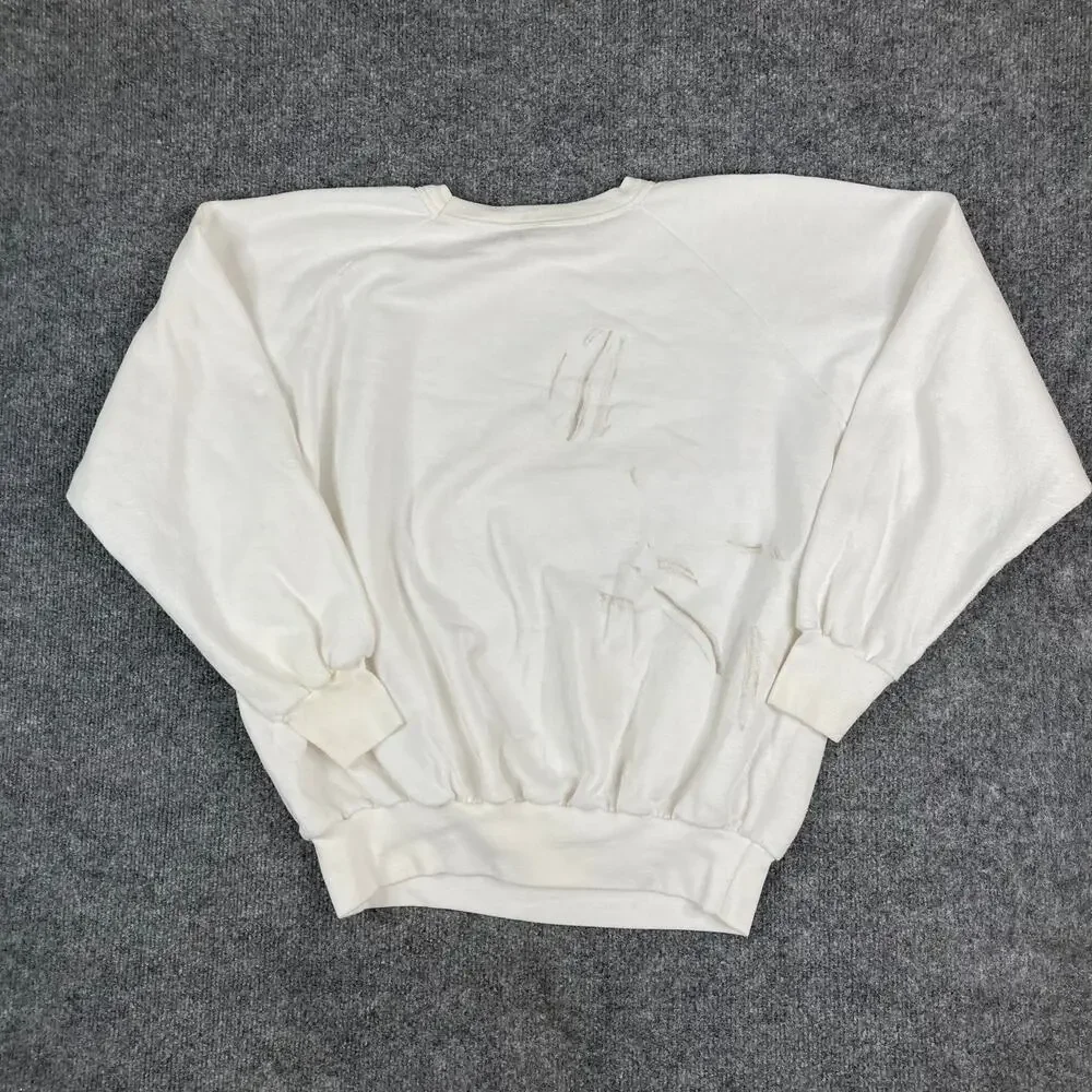 West Coast Shirts‎ Sweatshirt Womens L White Just Cruising Anchor Nautical